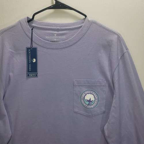 Southern Shirt SSCO Womens T Shirt Tee LARGE Long Sleeve Purple Gem NEW $40 FLAW - Picture 5 of 9