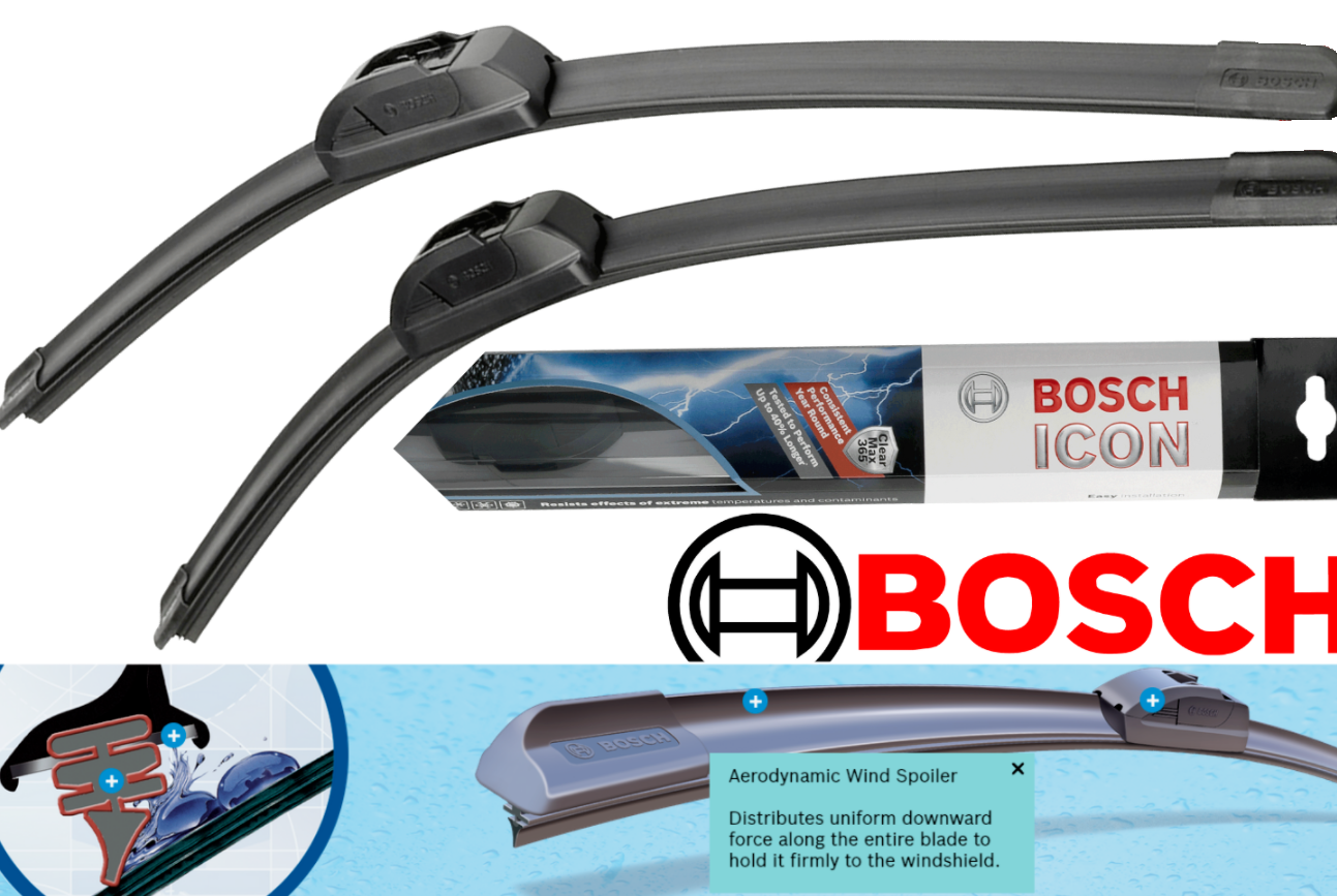 Bosch ICON 24OE Wiper Blade - 24 Inch, OEM Fit, Up To 40% Longer Life (Single Blade) 9 thumbnail image