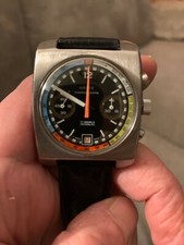 Lot De 4 Boîtiers Chronographe Pour Valjoux 7733/7734 - Noir, Années 70, Neuf Sans étiquette