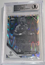 RARE ADAMA TRAORE RAYWAVE ROOKIE AUTO 2021 TOPPS CHROME UCL FC SHERIFF BECKETT