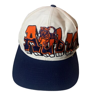 Vintage Auburn Tigers Graffiti Hat Snapback March Madness NCAA Basketball  TOW