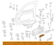 GM OEM 84-00 Allante Front Door Lock Hardware-Handle, Inside 15708043