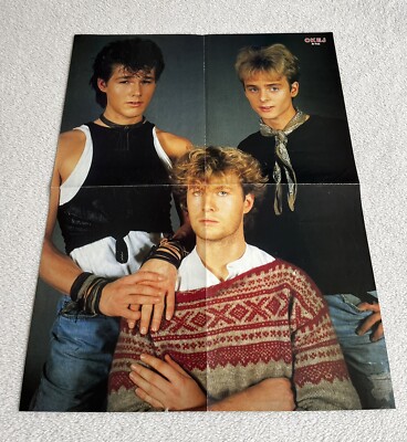 A-ha 1986 Morten Harket Swedish Poster Music Magazine Okej 1980s A-ha 1986 Morten Harket Swedish Poster Music Magazine Okej 1980s