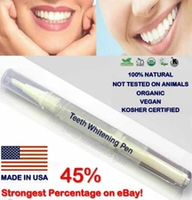 45% Teeth Whitening Gel CLEAR TWIST PEN (2ml)  Tooth Bleaching Whitener Oral Gel