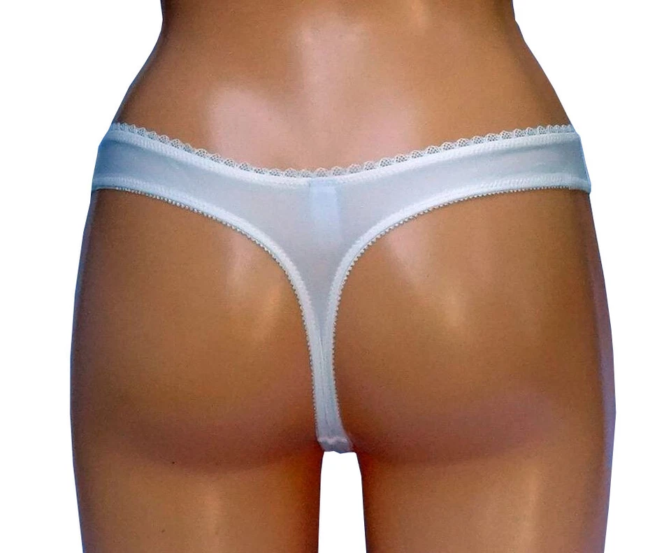 3 X Esprit Microfibre String tanga Slip Damen Panty Unterhose elfenbein  B8359 - Bild 2 von 2