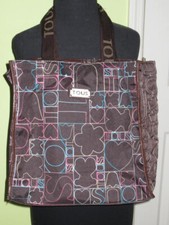 TOUS KAOS ? Multi Brown Embroidered Tote Bag ...