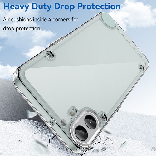 For Nothing CMF Phone 1, Shockproof Clear Crystal Hybrid Shell Cover Case - 第 17/21 張圖片