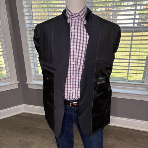 Jos A Bank Men Size 46R Gray Traveler Travel Tech Zip Pockets Stretch Sport Coat - Bild 10 von 16