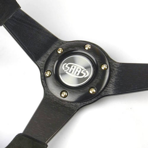 SAAS Suede Drifter Steering Wheel & Boss Kit For Ford Falcon AU 1998-2002 - Picture 11 of 15
