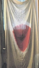 New J.Francis Scarlet, Blush & Ivory Tie-Dye .100% Soft Modal Scarf 48" x 72" 