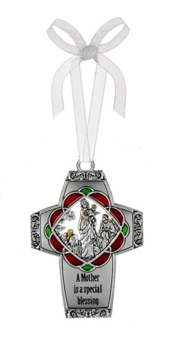 Metal Christmas Cross Tree Ornament YOU CHOOSE! Family Members Christian NEW! - Picture 3 of 20