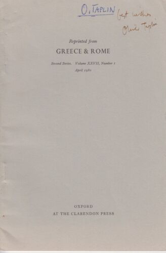 Le bouclier d'Achille dans l'Iliade. [De : Grèce et Rome, 2ème. ser., Vol. - Photo 1/1