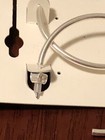 lucky brand earrings silver tone fan charm hoop new with tags — photo 8