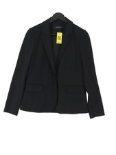 Hallhuber Women's Blazer Uk 10 Black Viscose