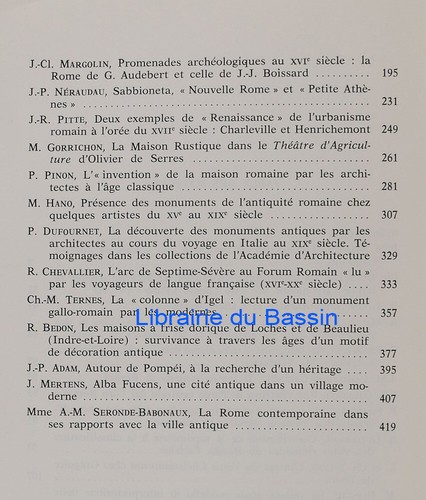 Présence de l'architecture et de l'urbanisme romains Hommage Paul Dufournet 1983 - Imagen 3 de 7