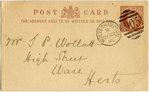 GB QV STAFFORDSHIRE STATIONERY STO COMMERCIAL PRINTED RATES+PMKS... EACH PRICED - Picture 12 of 39