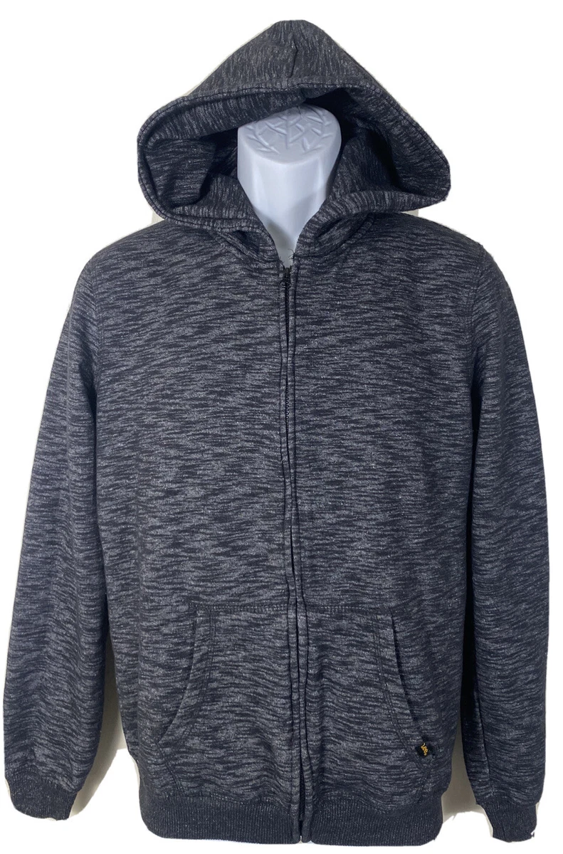 Boys XL (16-18) Lee Heavyweight Zip Up Black Hoodie SOFT