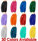 Satin Harem Pant Yoga Genie Belly Dance Pantaloons Aladdin Halloween Bombachos