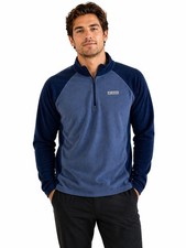 Men's XL Columbia Quarter Zip Fleece Pullover Blue Lightweight Soft
