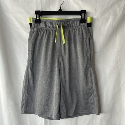 Member's Mark Boys Athletic Shorts Gray/Yellow/Black Size 14 Drawstring