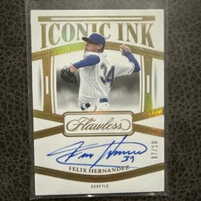 2024 Panini Flawless Iconic Ink King Felix Hernandez /10 Auto #II-FH