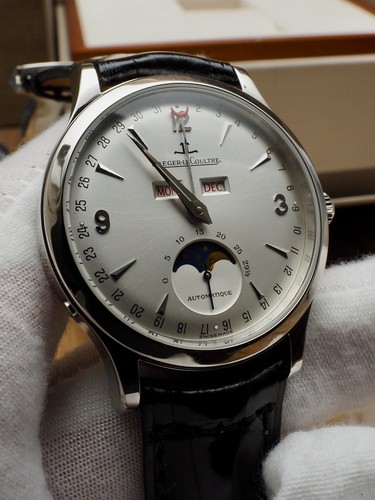 Jaeger LeCoultre master Moon Triple Calendar Ultra Thin 99% LNIB 140.8.08.S