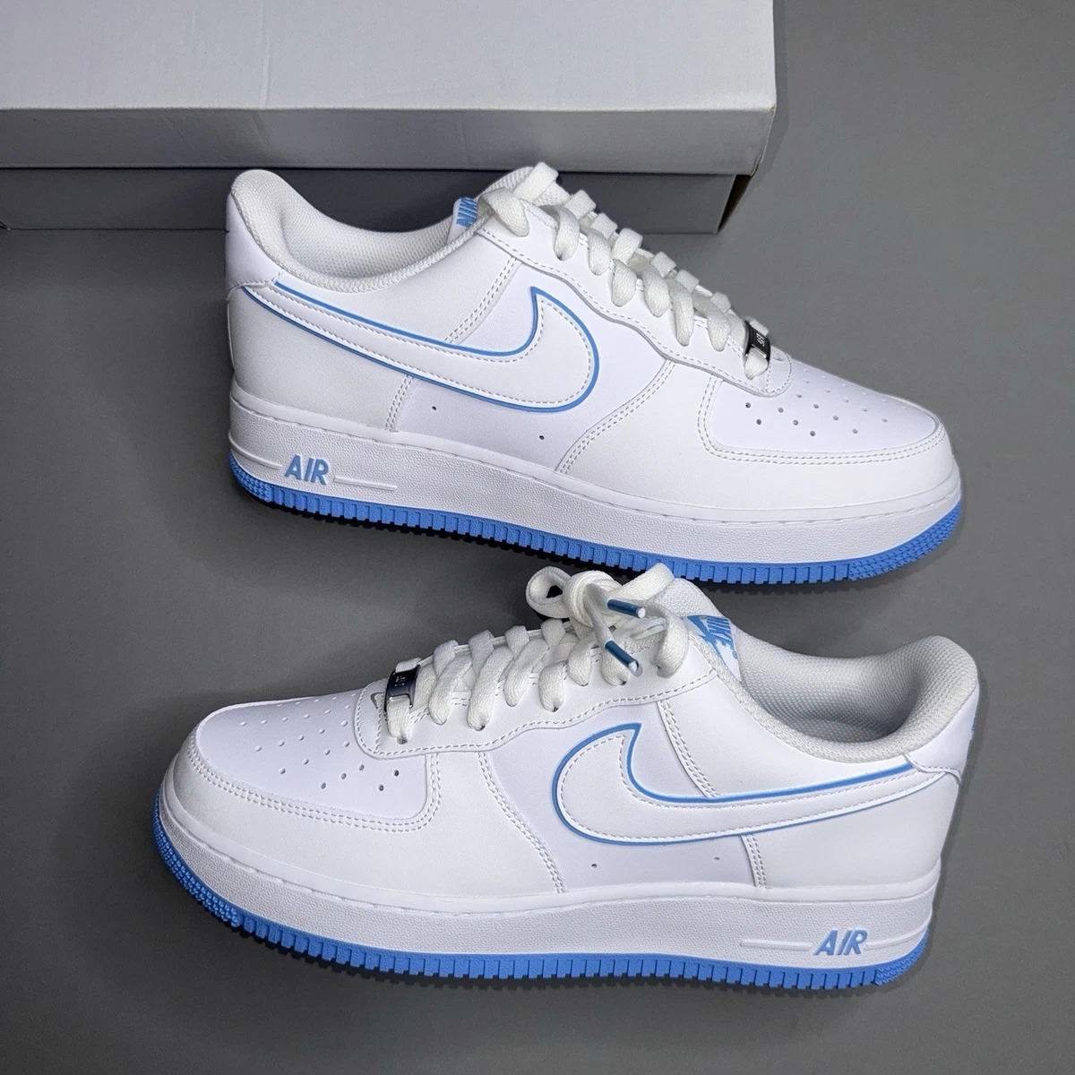 Nike Air Force 1 '07 White University Blue | eBay