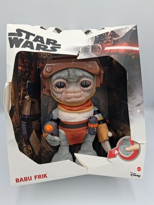 Disney Star Wars BABU FRIK  Talking Plush 9  Inch Mattel Interactive Toy