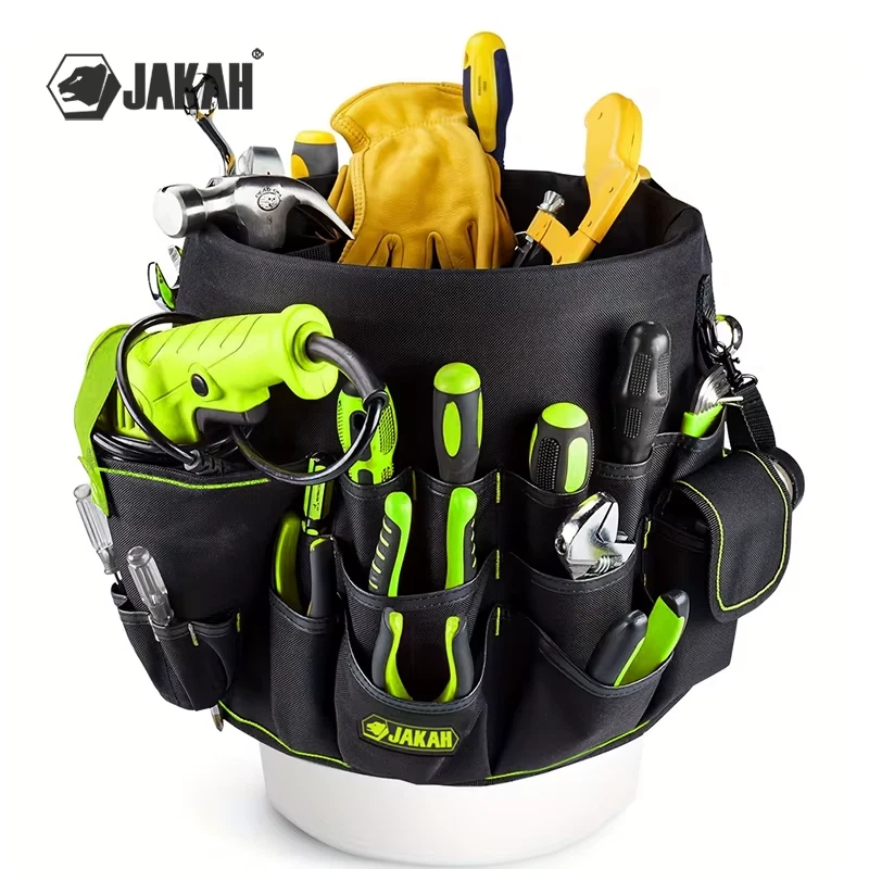 Organizador de herramientas con cubo de bolsillo para fácil acceso a herramientas construcción resistente al agua F Foto 2 de 4