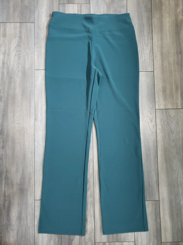 Брюки прямые женские Boston правильные зеленые без застежек средняя посадка - Изображение 2 из 4