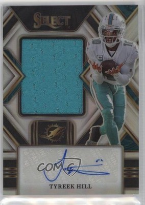 2022 Select Jumbo Signature Swatches Silver Prizm 10/99 Tyreek Hill Auto 1qg0