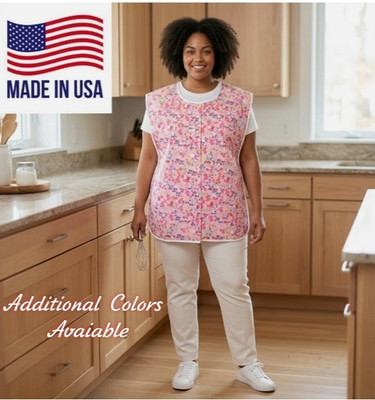 Plus Size Snap Cobbler Aprons Printed 4X Assorted Colors