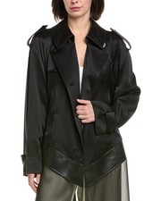 Helmut Lang Scarf Silk Trench Coat Women's