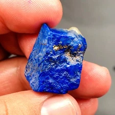 Natural A+ Madani Lapis Lazuli Raw Rough Stone w/ Pyrite 14 grams  L679....2