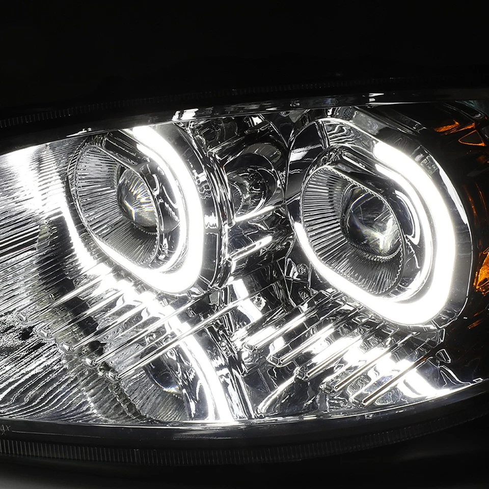 Faro proyector LED cromado en forma de C para 09-18 International Harvester ProStar Foto 4 de 4