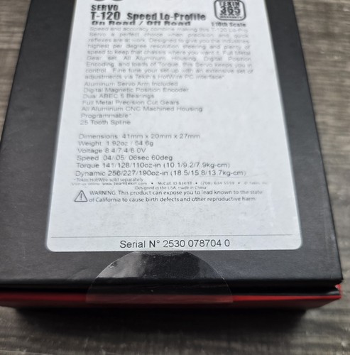 Tekin T-120 Low Profile Digital Hi-Speed Programmable Servo (High Voltage) - Picture 9 of 9