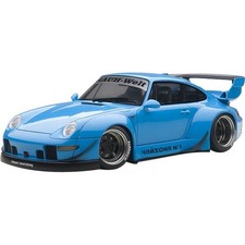 AUTOart 1/18 RWB 993 Sky Blue Model Car Gunmetal Wheels 78152