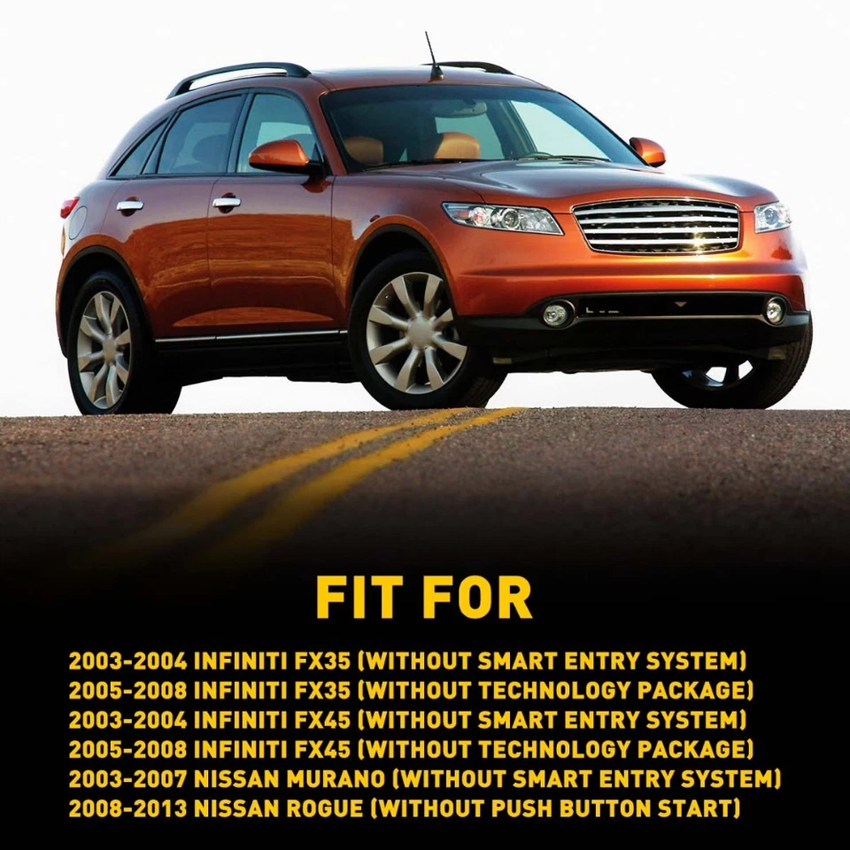 Para 2003 2004 Infiniti FX45 FX35 maçaneta externa lateral do passageiro nova - Imagem 4 de 4