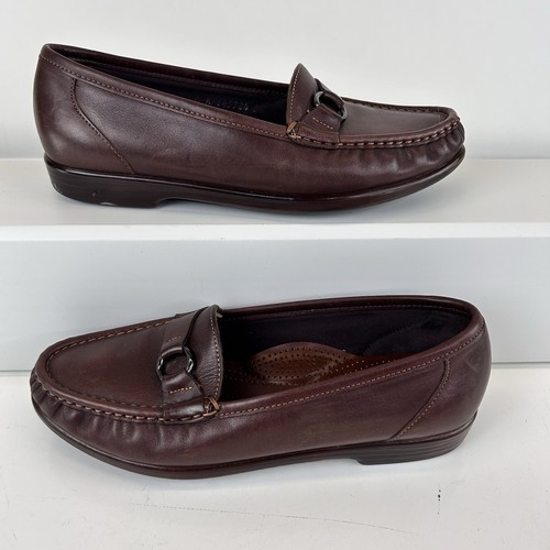 SAS Tripad Comfort Loafers Womens 9 M Brown Leather Slip-On Shoes - Picture 3 of 15