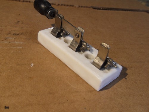 Vintage Ceramic Screw In Fuse + Electrical Knife Switch Copper Ceramic Base - Picture 14 of 20