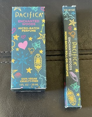 NEW Pacifica ENCHANTED WOODS Micro Batch Perfume 1 fl oz & Roll-on 10 ml Ldt Ed