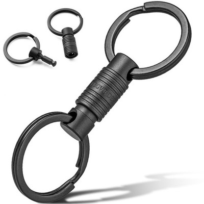 Titanium Quick Release Swivel Keychain, Pull Apart Detachable Keychain Heavy ...