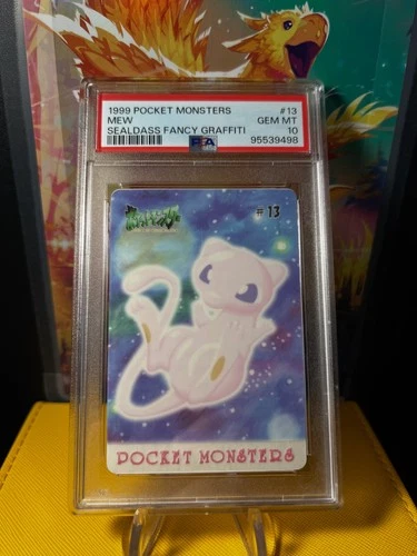 PSA 10 Mew #13 Sealdass Fancy Graffiti Pokemon 1999