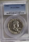 1954 US Franklin Half 50c PCGS PR66