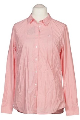 Tommy Jeans Bluse Damen Oberteil Hemd Hemdbluse Gr. XL Baumwolle Pink #chu1jhj
