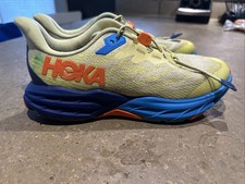 Hoka SpeedGoat 5 Yellow Blue Orange Running Shoes Sneakers Youth kids Boy sz 7