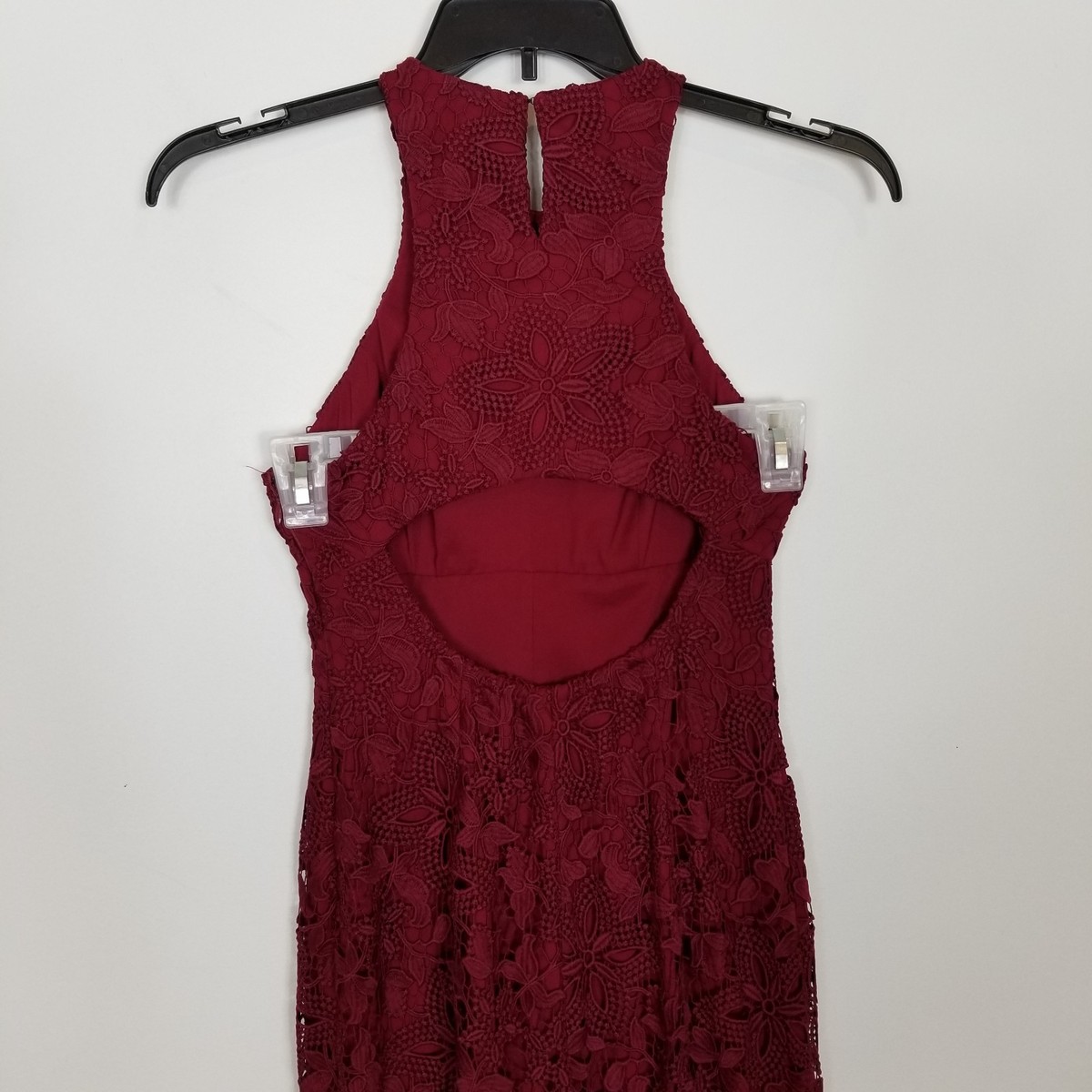 chinese dress ladies Polina Ivanova Atelier | Verona in Red Chantilly lace main image 1
