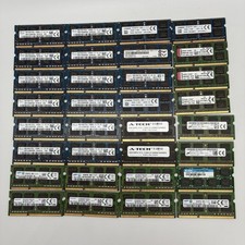 Lot of 32 8GB PC3L DDR3 Mixed SODIMM Laptop RAM 256GB Total J7 