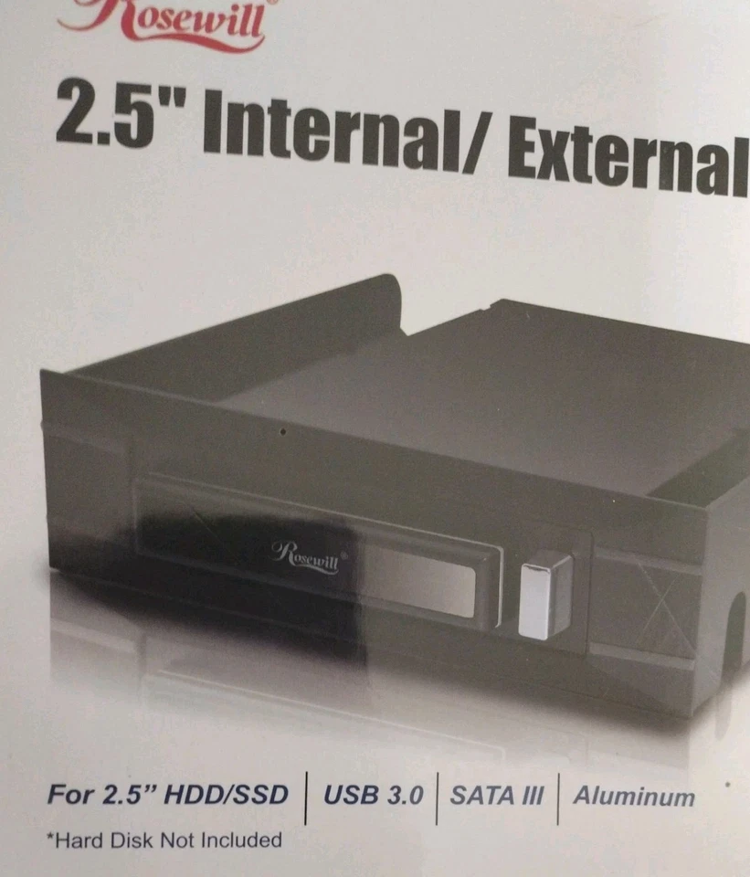 Rosewill RX-204 Storage Enclosure USB 3.0 & eSATA For 2.5" SATA HDD/SSD  - Image 4 of 4