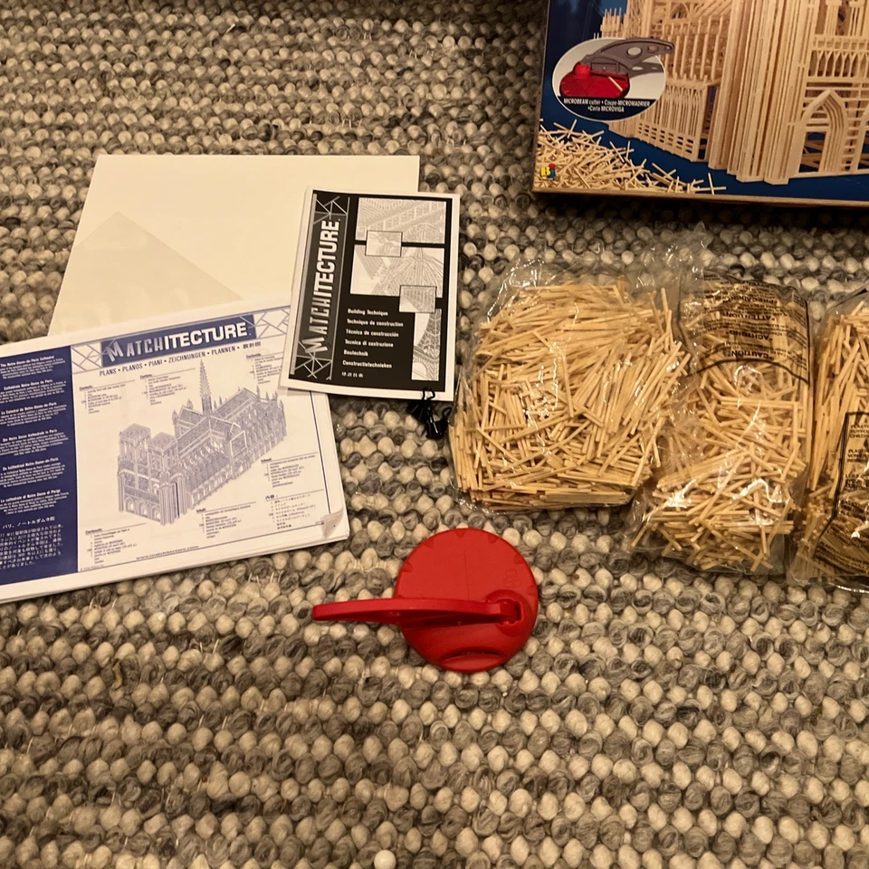 Matchitecture Notre-Dame-De-Paris Cathedral Wood Building Model Kit Set 95% - Image 2 of 4